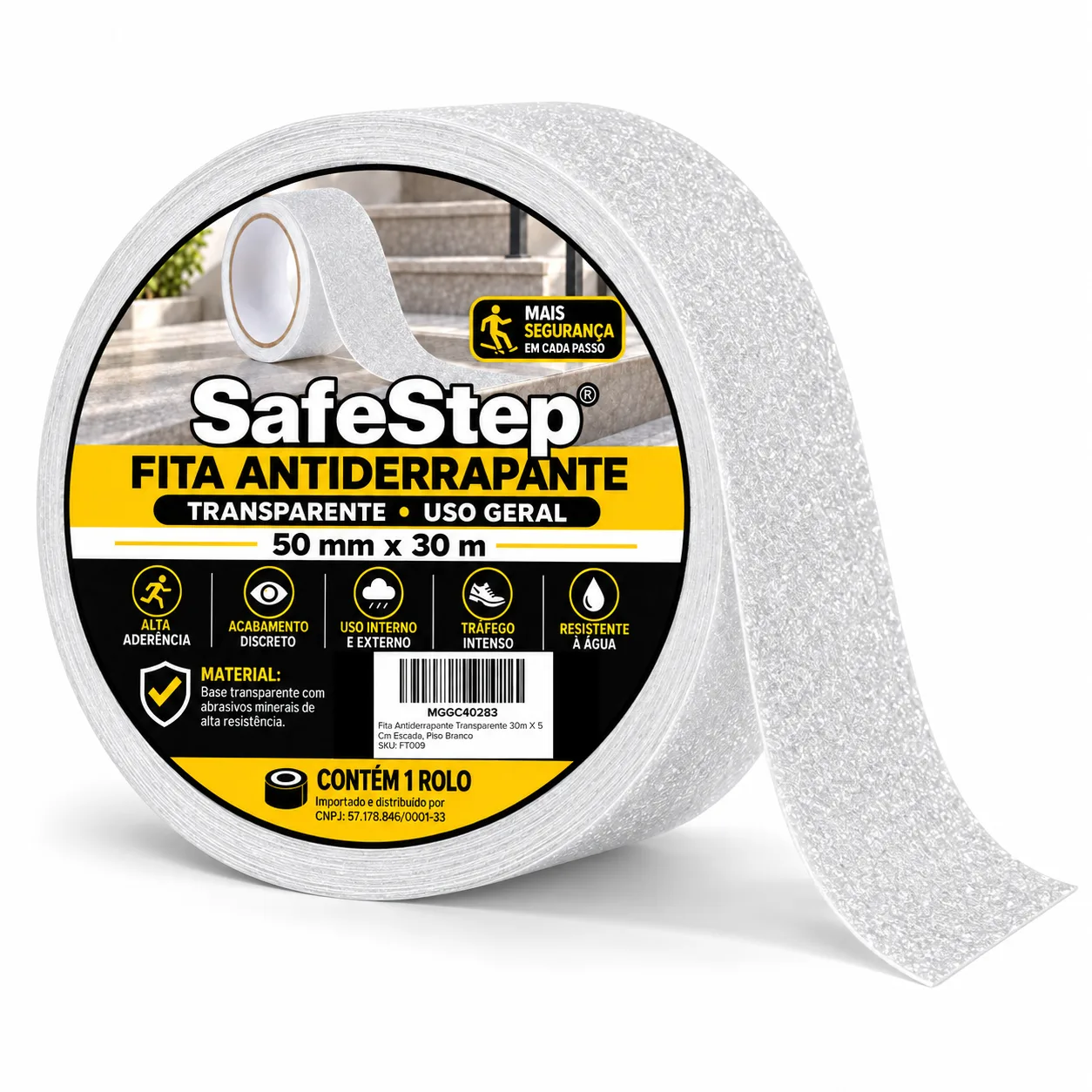 Fita Antiderrapante Transparente 30m